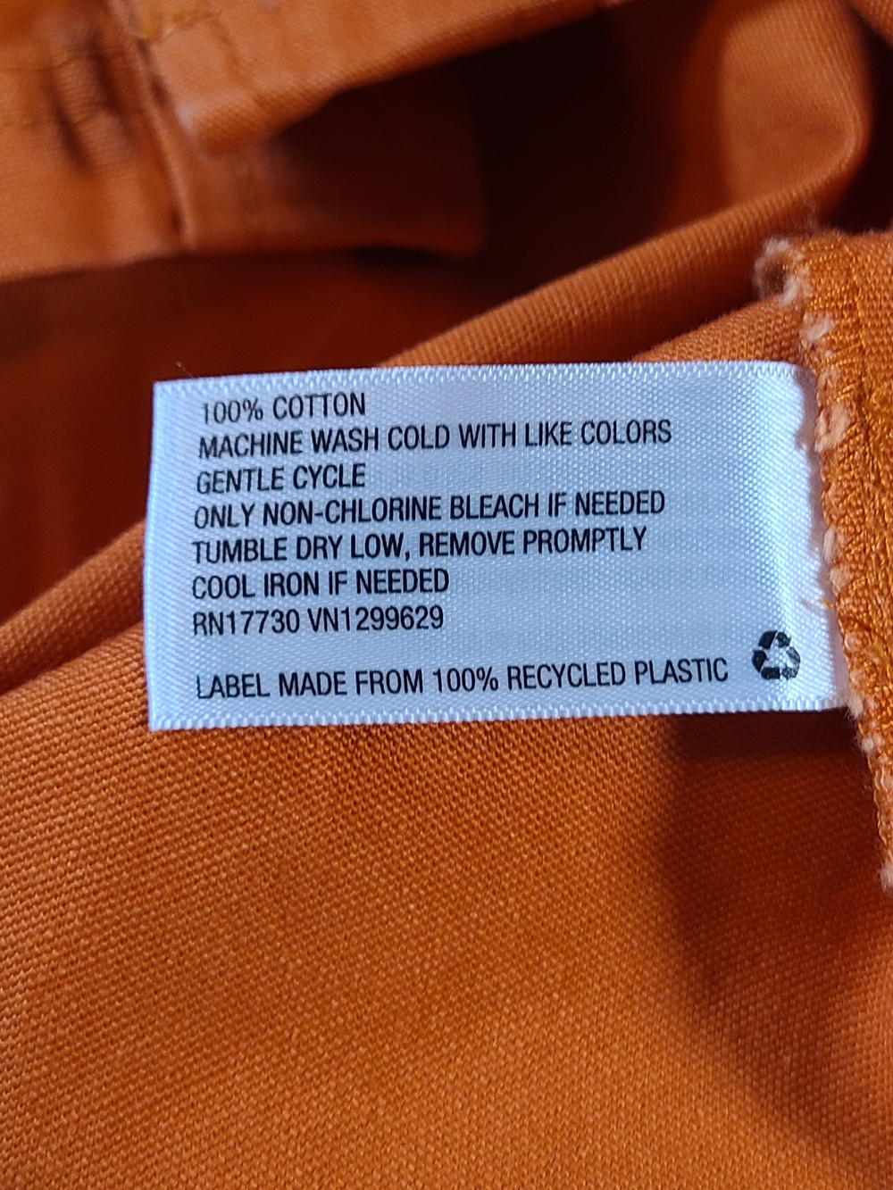 wild fable Cute Orange Cropped Utility Jean Jacket With Corduroy Collar Size XS - Picture 6 of 12